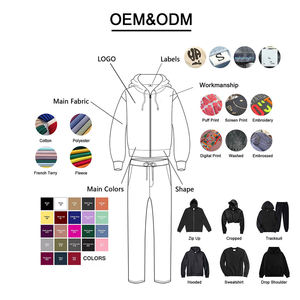 Conjunto Deportivo Y2K, Chándal Grueso, Sudadera con Capucha y Pantalones Deportivos con Bordado Vintage Desgastado para Hombre - Product Image 5