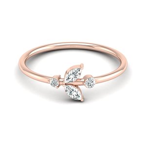 Avarta Jewellery 14k Rose Gold <b>Stack</b> Lab Grown Diamond <b>Ring</b> Band - Product Image 2