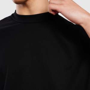 เสื้อยืด Black Dragon Tee-100% ผ้าฝ้าย สำหรับออกกำลังกาย ลายเรียบ ทรงโอเวอร์ไซส์ หลวม สไตล์ฮิปฮอป เนื้อผ้าเจอร์ซีย์ ระบายอากาศได้ดี - Product Image 5