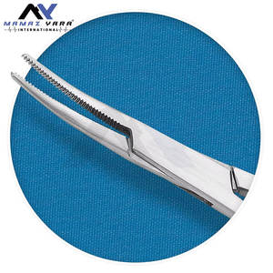 เครื่องมือผ่าตัดแบบโค้ง 5 นิ้ว ทำจากสแตนเลสอย่างดี คีมจับเลือดแบบแมนนวล สำหรับการแพทย์ - Product Image 4