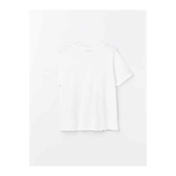 Crew Neck Floral Short Sleeve Women's T-Shirt