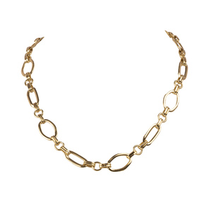 Collar de cadena para mujer, hecho en Italia, 50 cm, chapado en oro de 18 quilates - Product Image 4