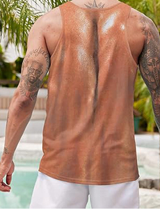 Camisetas sin mangas personalizadas hechas a mano de algodón 100% para hombre, ropa de gimnasio muscular para correr, camisetas sin mangas transpirables y ajustables para hombre - Product Image 2