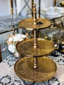 Wholesale Luxury <b>Decorative</b> Cake Stand for Home Hotel Restaurant Birthday Party <b>Engagement</b> Valentine's Day Celebration - Product Image 1