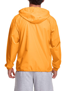 Custom Over Head media cremallera impermeable poliéster cortavientos negro Streetwear chaqueta de chándal para hombre - Product Image 6