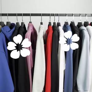 Top qualité coton lourd couronne ligne noire surdimensionné bouffée impression hommes sweats à capuche et sweats larmes à capuche - Product Image 5