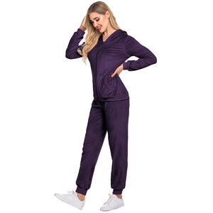 Survêtement de fitness pour femmes Combinaison de sport 2 pièces avec logo personnalisé Survêtements de sport grande taille pour femmes pour la course et l'exercice Vêtements de survêtement - Product Image 5