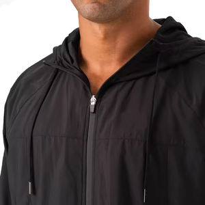 Proveedor de Ropa Deportiva de Tallas Grandes, Ropa de Fitness con Descuento por Volumen, MOQ Bajo, Chaqueta Ligera de Una Sola Capa Resistente al Viento, Anoraks Personalizadas - Product Image 4