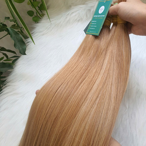Extensions de cheveux lisses et volumineuses – 100 % cheveux humains, doux et sans nœuds, cheveux bruts, couleur personnalisée, super double drawn - Product Image 6