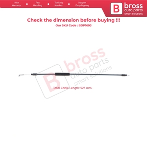 BDP1603 Side Sliding Door <b>Lock</b> Release <b>Cable</b> for Master MK3 Movano B NV400 826703236R 8200766635 - Product Image 6