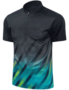 เสื้อกอล์ฟแขนสั้นผ้าฝ้ายใยไผ่ 220 กรัม รุ่นซัมเมอร์ 2023 ลายเรียบ ซิปครึ่งตัว แห้งเร็ว ระบายอากาศได้ดี ผ้าถัก - Product Image 4
