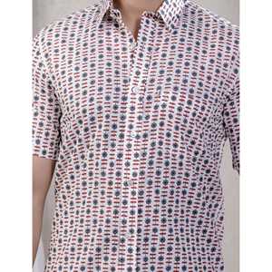Chemise décontractée pour homme en coton imprimé à manches courtes, 100 % popeline respirante, taille XL - Fourniture ODM - Product Image 2