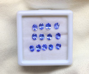 พลอยแทนซาไนต์สวยงาม - พลอยแทนซาไนต์เจียระไนทรงเหลี่ยม - ขนาด 6x4 มม. คุณภาพสูง หินธรรมชาติ ราคาขายส่ง - Product Image 1