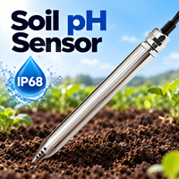 Capteur de pH du sol portable Coda CDT-17B IP68 étanche Modbus, précision de 0,5 pH, 4-20 mA RS485, irrigation agricole OEM, 1 an