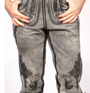 กางเกงหนังแพะแท้สำหรับผู้ชาย - Product Image 3