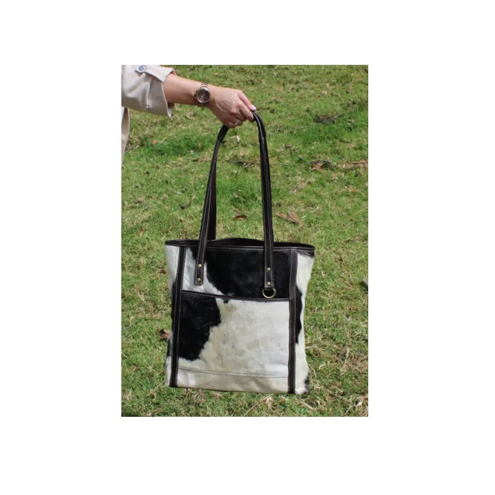 Preços mais baratos sacola de couro com alça durável de grande capacidade bolsa de couro artesanal com design exclusivo