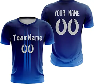 Ropa de fútbol de alto rendimiento para hombre, camiseta de fútbol americano de malla transpirable, impresión personalizada con logotipo de equipo, nombre/número para - Product Image 5