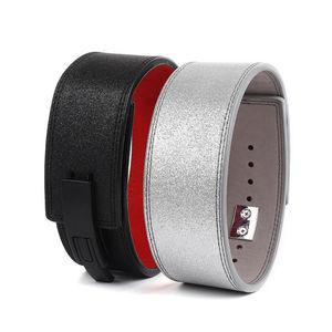 Ceinture de musculation en cuir de vachette avec paillettes, ceinture de sécurité pour la musculation avec paillettes - Product Image 6