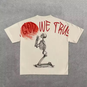 Camiseta de Algodón Puro de 300 GSM con Impresión DTG, Camiseta Holgada de Alta Calidad Estilo Urbano, 100% Algodón para Hombre - Product Image 1