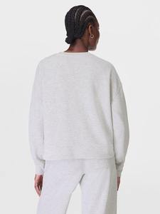 Sweat-shirt personnalisé pour femme, couleur unie, séchage rapide, hiver, manches longues, tissu polaire, style streetwear, logo personnalisé - Product Image 5