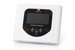 Système d'appel hospitalier Alfamax AL 1010-M-IP, unité de contrôle de chambre IP, écran tactile TFT 4,3 pouces, poste d'appel infirmier, lecteur de carte MiFare - Product Image 2
