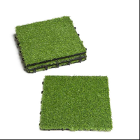 Tapis de jeu carré effet herbe de gymnastique de 30*30 cm avec carreaux de sol à emboîtement souples fabriqués au Vietnam