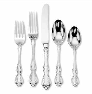 Ensemble de couverts aspect antique en acier inoxydable, finition miroir, durable, moderne, cinq pièces (cuillère, fourchette) - Product Image 6