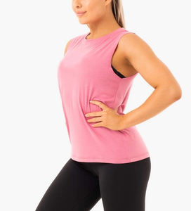 Wholesale Sports T Shirt Slim Fit Quick Dry Yoga Tops Yoga Sports Running Tops Gym Training Tank Tops For <b>Women</b> - Product Image 3