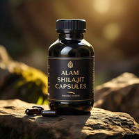 Cápsulas de Shilajit del Himalaya Orgánico de Alta Potencia, 100% Puro y Natural, Ácido Fúlvico, 100 Días, 60 Piezas, Apoyo Inmunológico para Adultos
