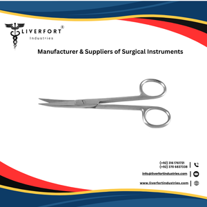 Tijeras Quirúrgicas de Calidad LIVER FORT INDUSTRIES LI-SS-008, Curvas, 5.5 Pulgadas (14 cm), Puntas Afiladas, Instrumentos Quirúrgicos - Product Image 4