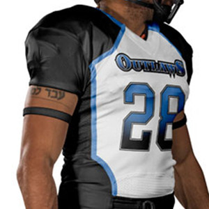Uniformes de fútbol americano personalizados de alta calidad, juego de campo elástico con sublimación, ropa de equipo de talla grande con patrón de bandera - Product Image 2