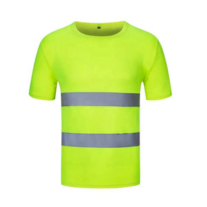Vestes de sécurité d'hiver pour hommes Hi Vis 100% Polyester Vêtements de travail à manches courtes Logo personnalisable Vêtements de sécurité réfléchissants respirants - Product Image 2