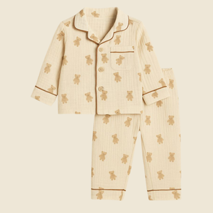 Pyjamas en modal pour bébés Vêtements de nuit pour bébés en coton doux et respirant OEM Vente en gros Fournisseur en gros d'usine personnalisé en vrac mondial - Product Image 2