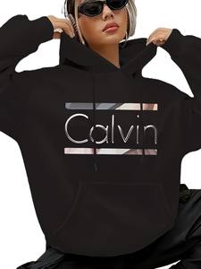 Haut court fitness à capuche zippé pour femmes avec logo avant en tissu tissé et coupe ample - Product Image 2