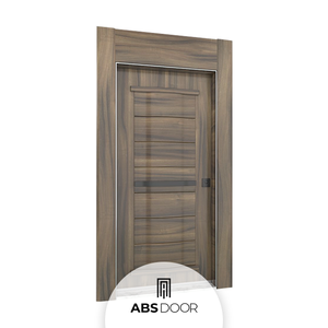 ABSDOOR Premium Steel Interior Entrance <b>Slab</b> <b>Door</b> High-Gloss Finish Thermal Insulation Modern Hotel Villa Semi-Central Lock - Product Image 1