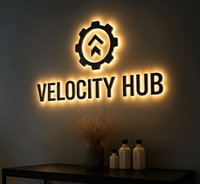 Letrero Luminoso LED Acrílico 3D de Alto Contraste, Impermeable IP65, Personalizable, para Publicidad, Hogar, Exteriores, Señalización Comercial