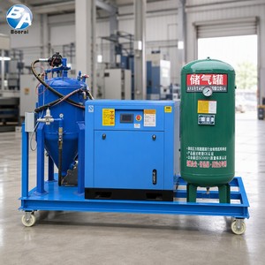 Pot portatif de sablage à eau sans poussière avec compresseur d'air électrique Équipement complet de sablage sans poussière - Product Image 1