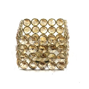 Bougeoir votif en cristal doré de créateur de meilleure forme Pot à bougie pour la maison Pot à bougie décoratif fait à la main personnalisé - Product Image 1