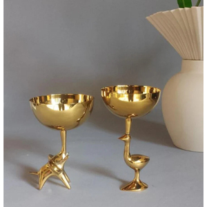 Cuencos decorativos con forma de Animal de latón dorado, juego de cuencos para servir aperitivos hechos a mano para frutas secas, postres de dulces y decoración del hogar - Product Image 2