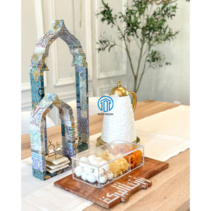 Venta al por mayor de fábrica, Bandejas para servir chocolate de Ramadán, bandejas para servir pasteles de nácar de madera más vendidas, fabricadas en Vietnam - Product Image 1