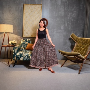 Pantalon léger imprimé pour femmes XL fermeture à la taille élastique personnalisée-pour vêtements de nuit printemps/été Homewear Casuals - Product Image 1