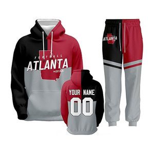 Ensemble de pantalons à capuche personnalisable pour le football Ensemble 2 pièces à manches longues pour hommes, femmes et jeunes - Product Image 6