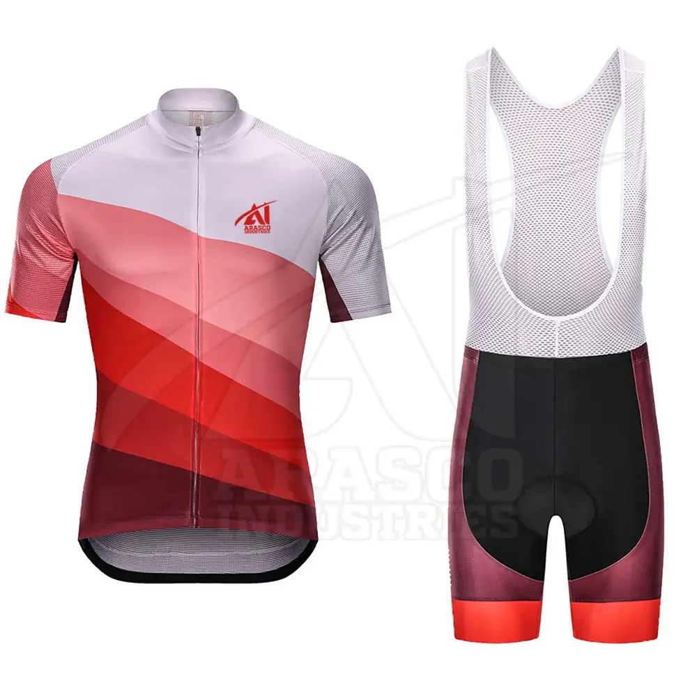 OEM Custom Wear Cycling Clothing Manufacturers Bike Jersey And Bib Shorts Padded Good Sale Cycling Bib Uniform