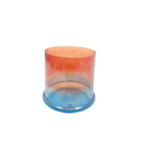 Support votif en verre rond de la plus haute conception nouveau pot de bougie multicolore de conception pour la décoration de salon en vrac fait à la main - Product Image 1
