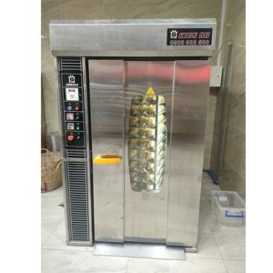 เตาอบขนมปังอุตสาหกรรมมอเตอร์12ถาดอุปกรณ์1Hp เบเกอรี่แบบหมุนสำหรับร้านอาหารโลโก้ออกแบบได้ตามต้องการ - Product Image 6