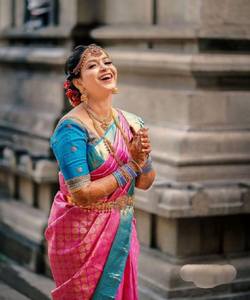 Saree en georgette élégant pour femme avec chemisier de travail et de fantaisie pour la fête - Product Image 3