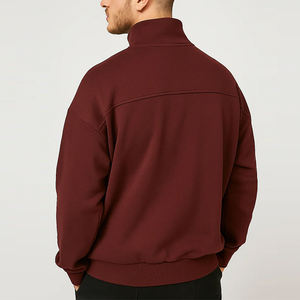 Mens <b>Sweatshirt</b> Custom Logo Thick Heavy Printed <b>Fleece</b> 400Gsm 500Gsm Oversize Heavy Weight - Product Image 4