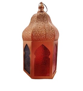 Linterna de hierro de alta calidad con acabado recubierto de polvo negro para decoración de iluminación del hogar linterna de Metal - Product Image 3