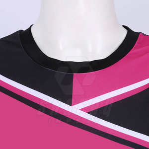 Ensemble jupe et haut court sans manches personnalisé, uniforme de cheerleading confortable imprimé 100% polyester, logo personnalisé - Product Image 3