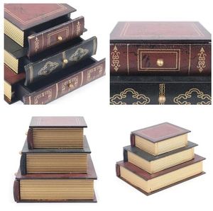Joyero de madera en forma de libro para el hogar, decoración de tocador para joyería, anillo, pendiente, colgante, collar, caja de almacenamiento, Organizador - Product Image 2